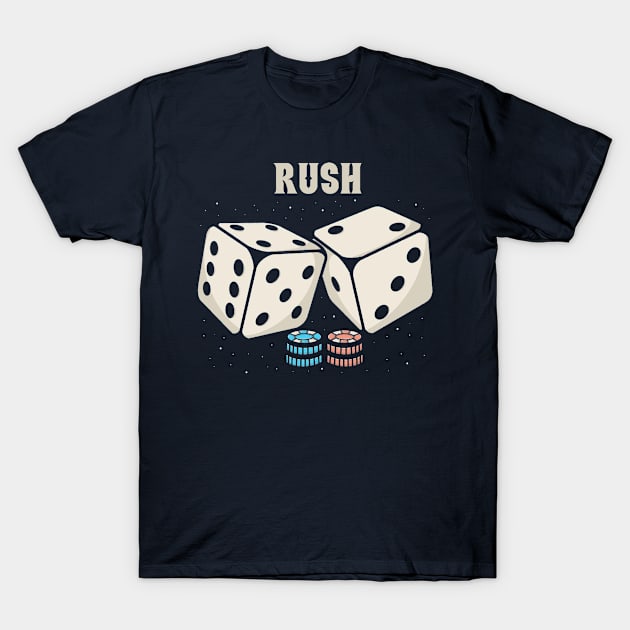 riush Dice T-Shirt by Hsamal Gibran